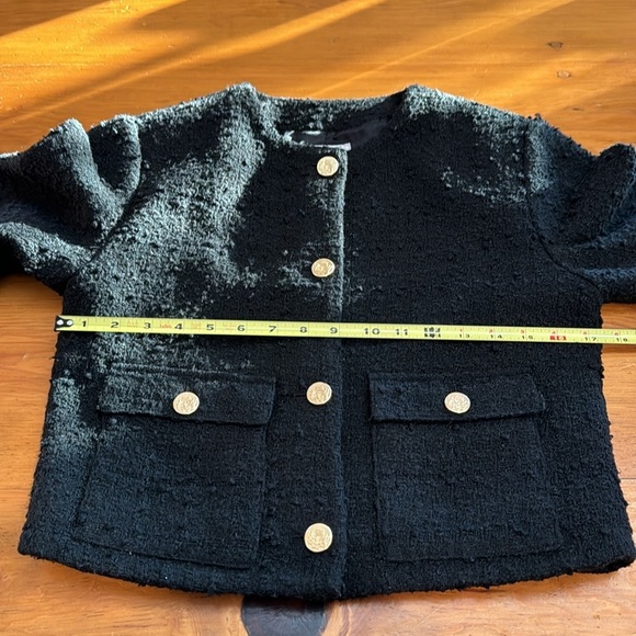Abercrombie & Fitch Collarless Boucle Jacket - Picture 13 of 15
